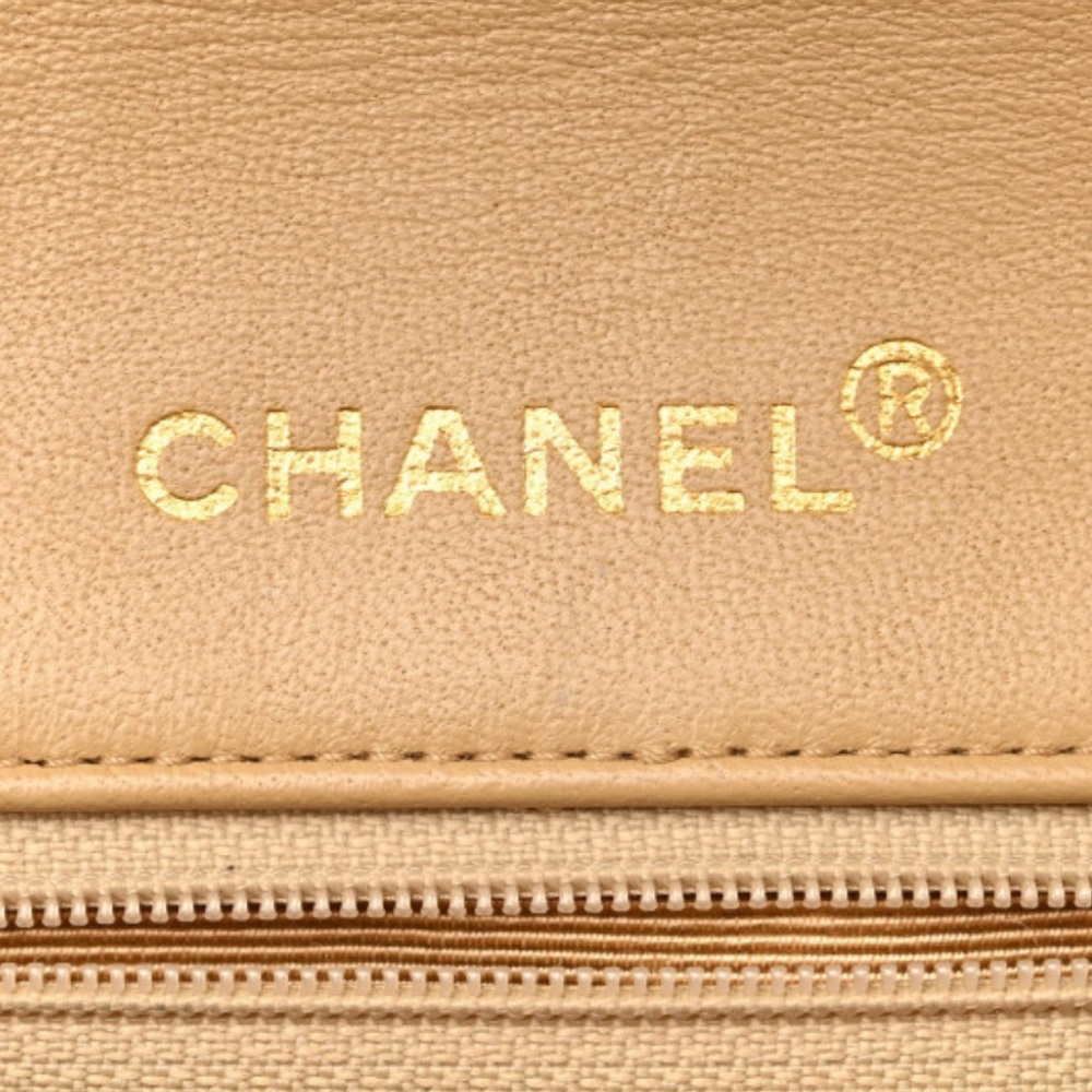 Chanel Diana Small Single Flap Beige Quilted Calf Leather Gold Plated Chain Bag - Picture 10 of 14